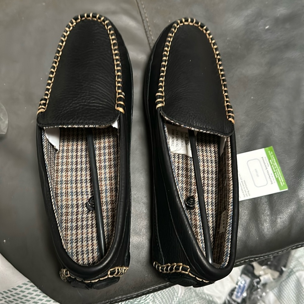 Acorn black driving shoes retro